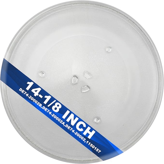 Mikrowellen-Drehteller 1/8, DE74-20002B/A/D, WB49X10063/96/30, WB39X10038, 1150157 — Ersatzteil, aus Glas; kompatibel mit Samsung, GE