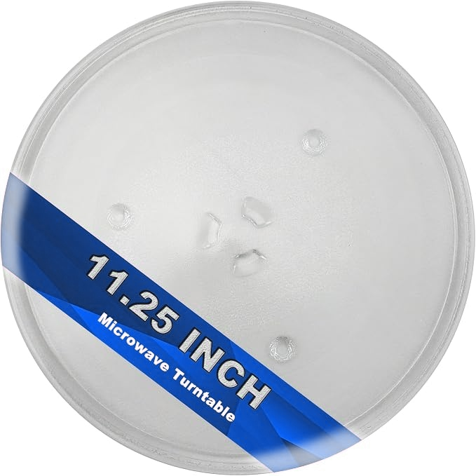 Plateau tournant pour micro-ondes 11.25, 1/4, WB49X10097 W, WB49X10034, AP3188581, PS651544 — pièce de rechange, en verre; compatible avec Samsung, G.E