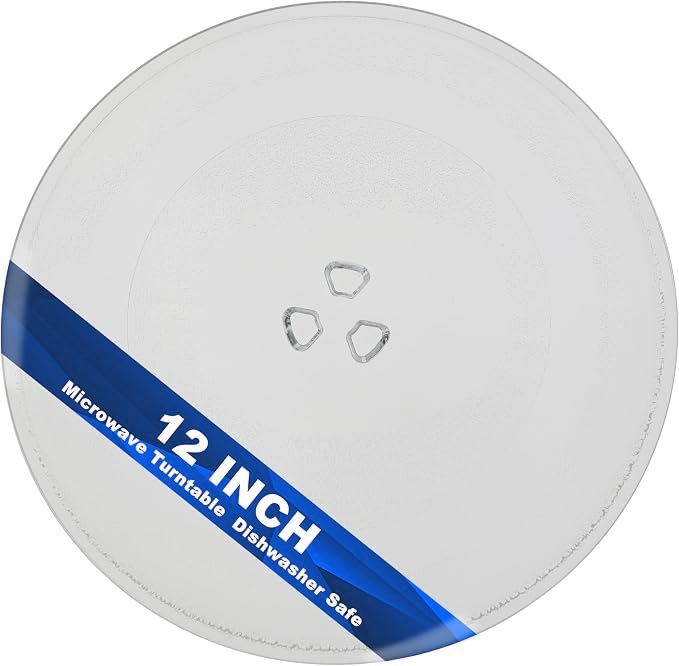 Plateau tournant pour micro-ondes W11291538, W10337247, W11367904 — pièce de rechange, en verre; compatible avec Whirlpool